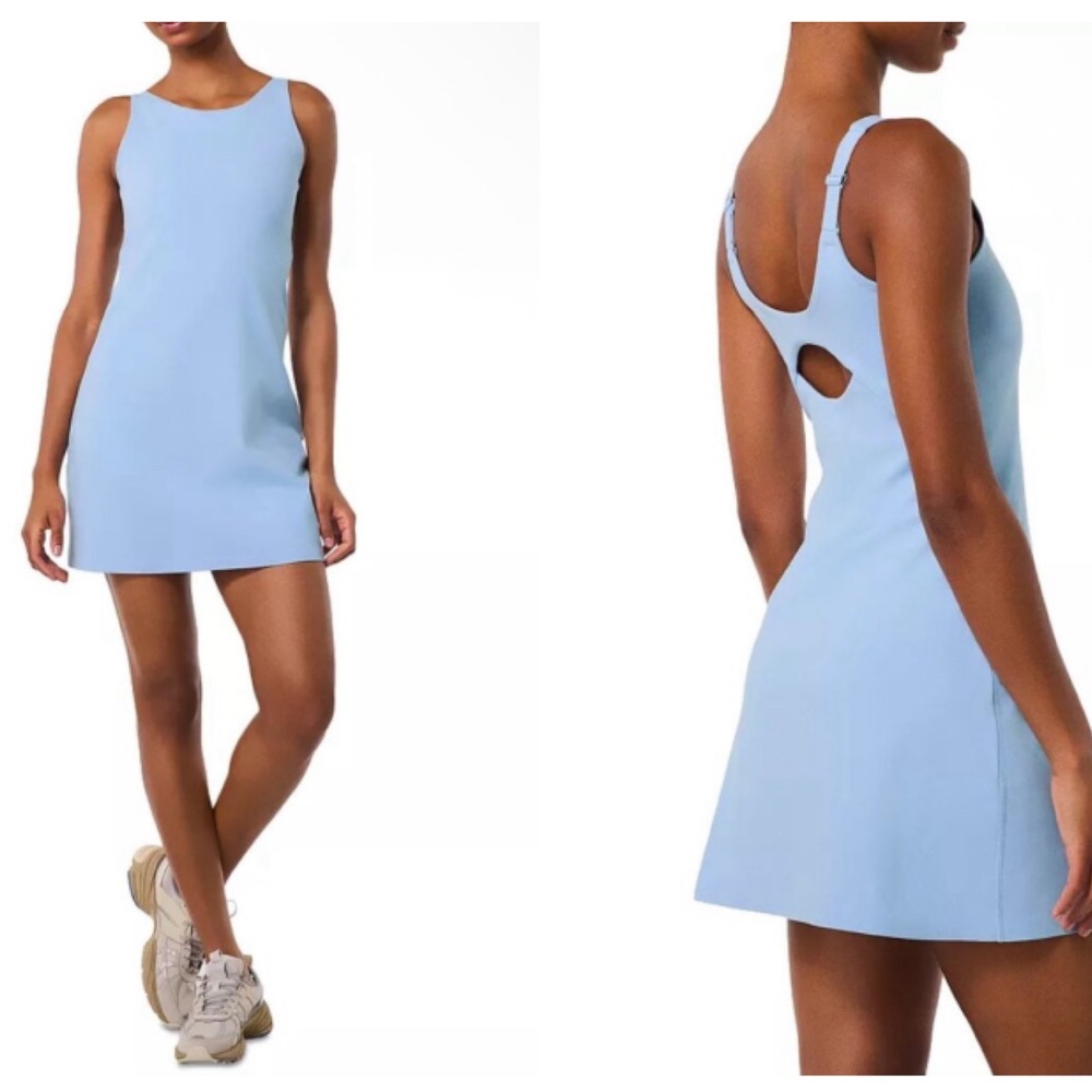 SPANX Light Blue Mini Dress